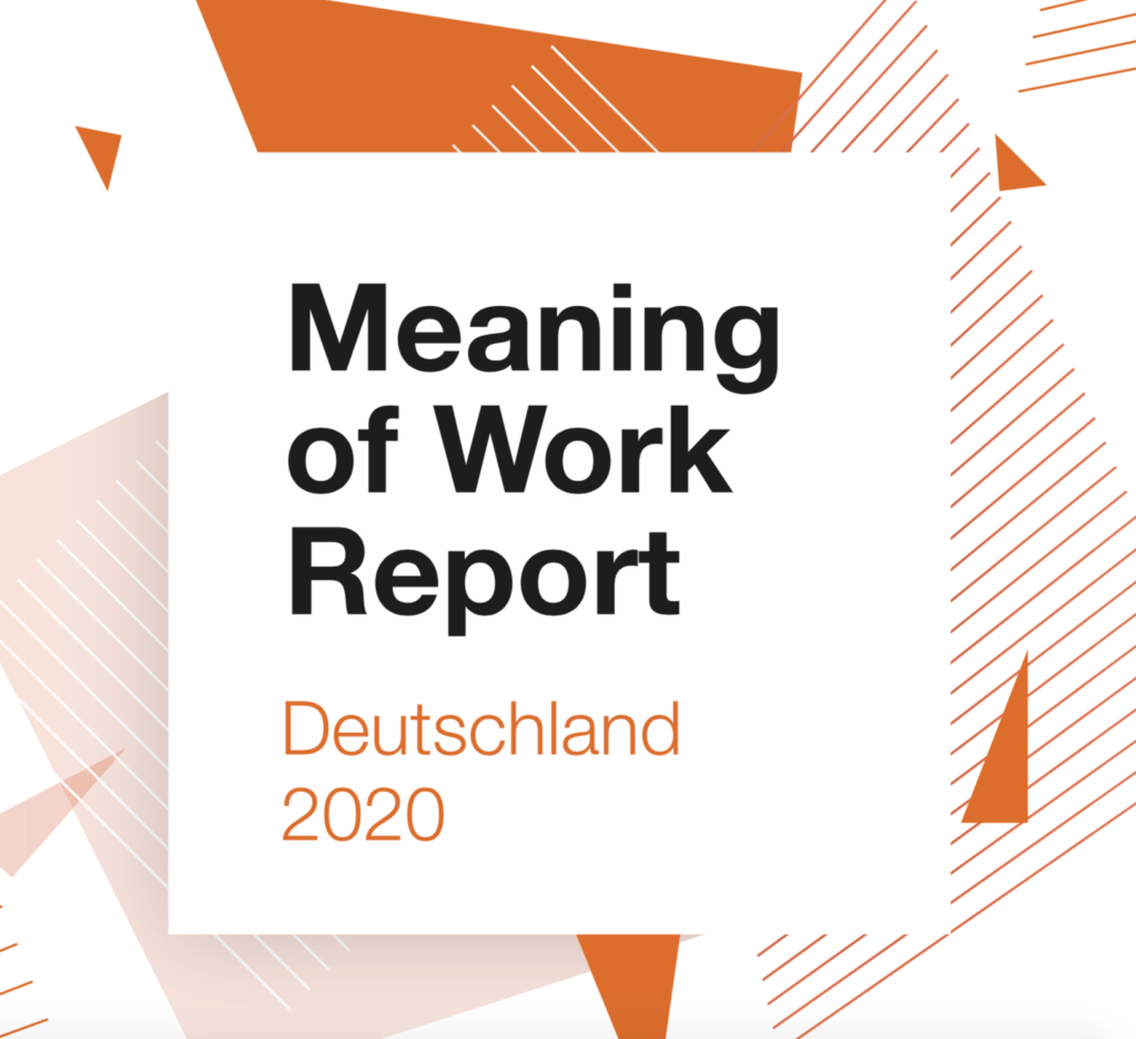 Hier klicken, um die PDF vom Meaning of Work Report, Deutschland 2020 aufzurufen