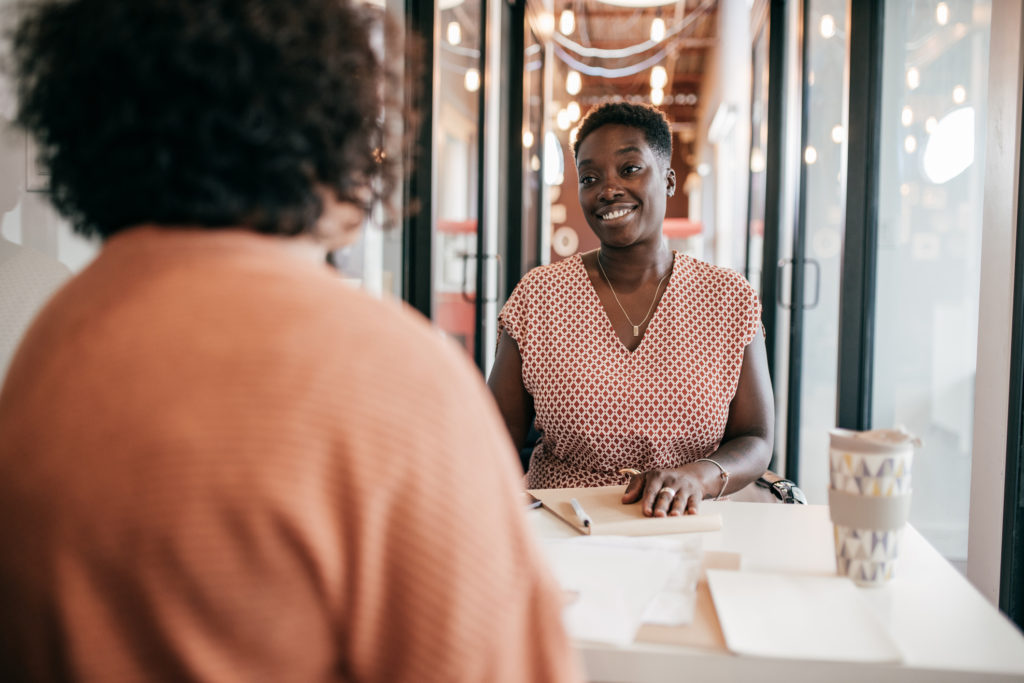 Recruiter conducting an interview