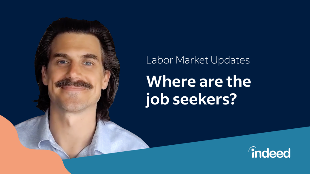 Header photo with Hiring Lab Economist Daniel Culbertson introducing his latest video about the job seeker shortage
