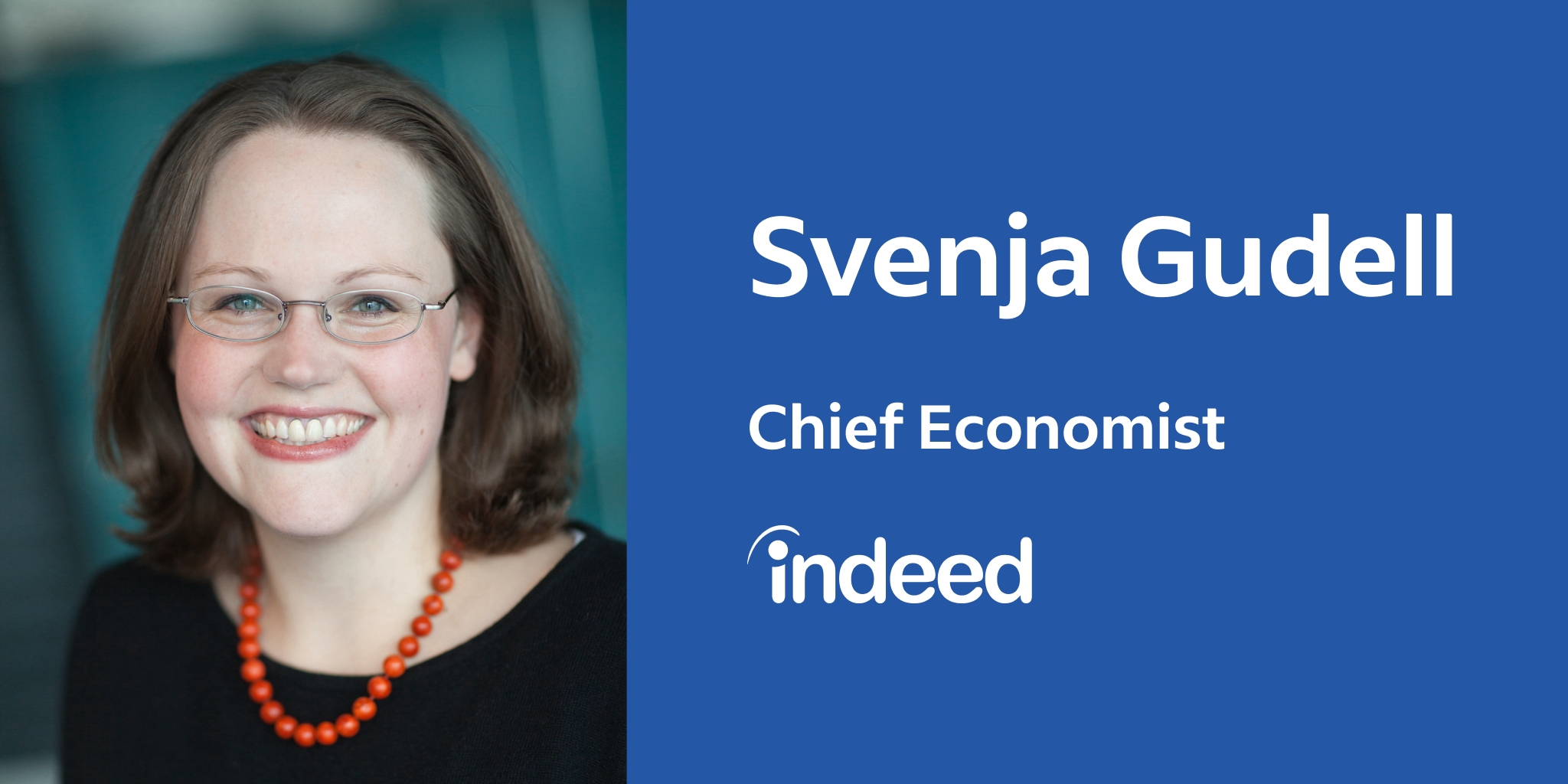 Headshot of Svenja Gudell, Indeed's new Chief Economist