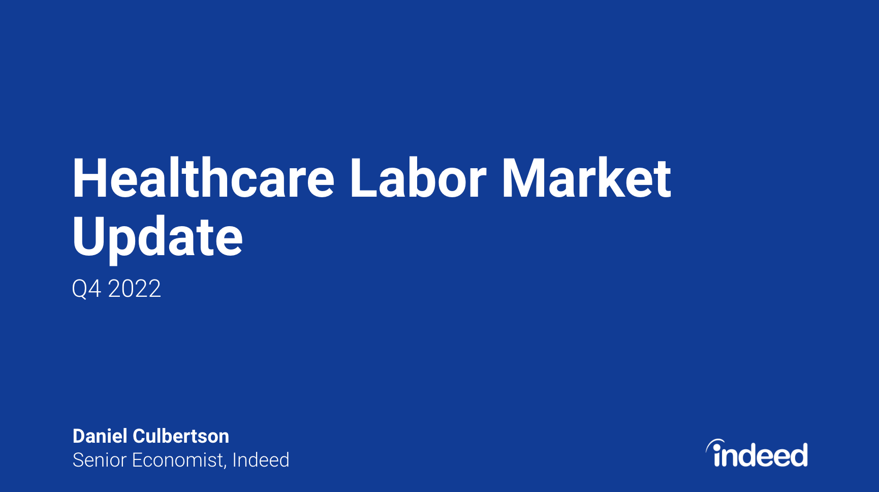 Healthcare Labor Market Update 