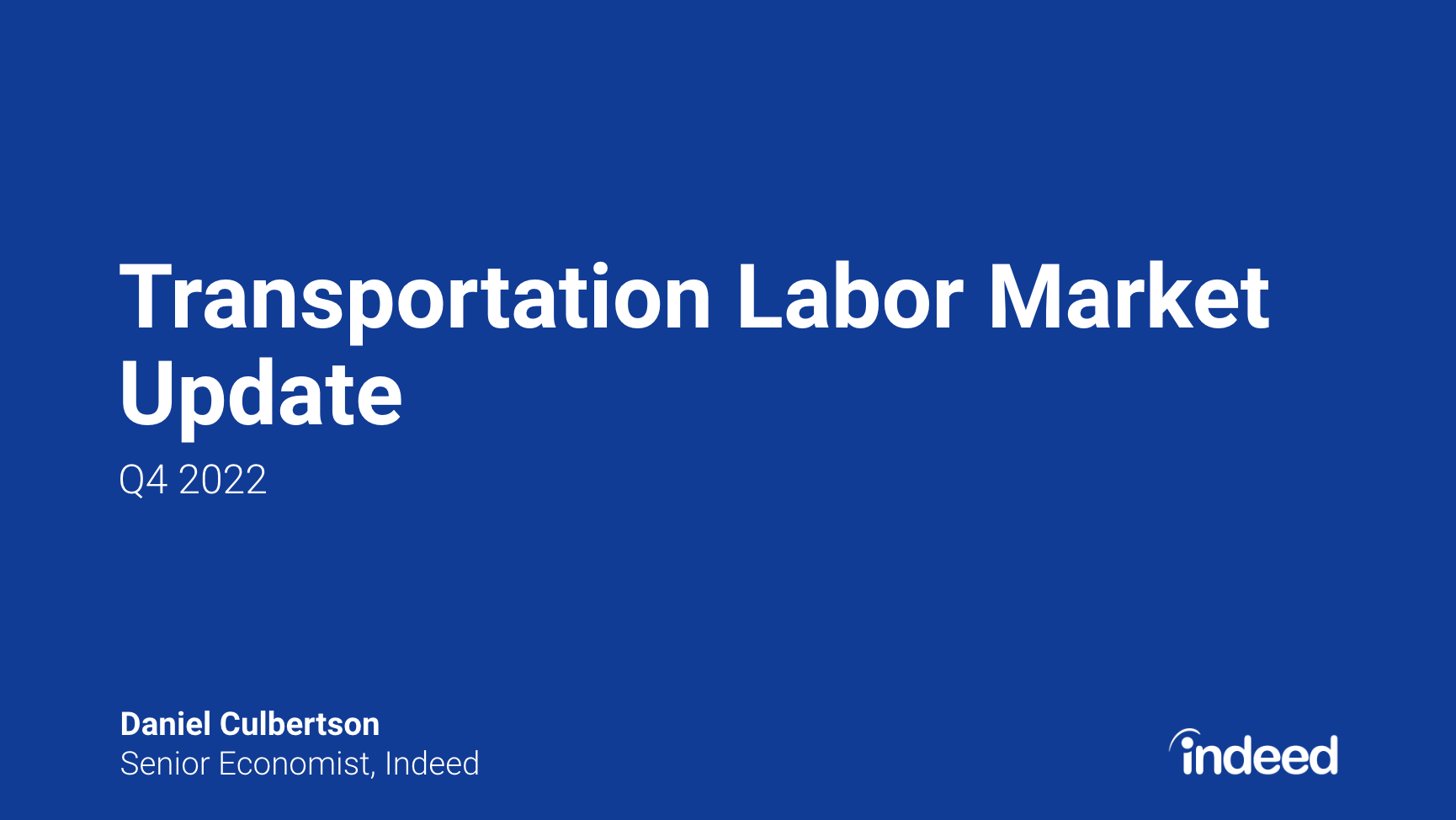 Transportation Labor Market Update