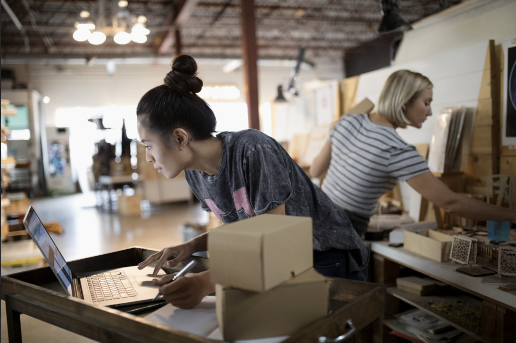 Coworkers sharing an office