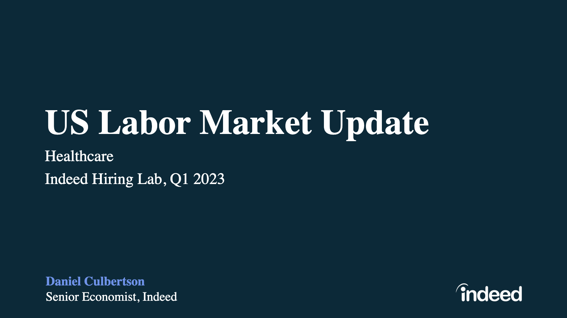 US Healthcare Labor Market Update - 2023 Q1 