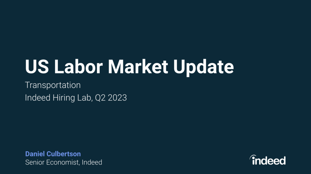 US Transportation Labor Market Update Q2 2023