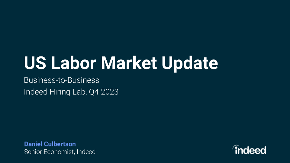US Labor Market Update Business-to-Business Q4 2023