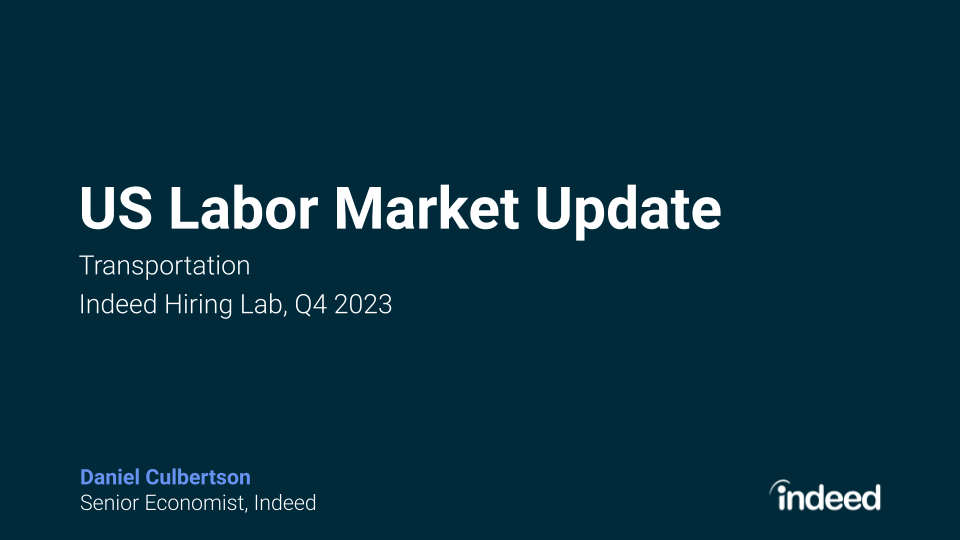 US Labor Market Update Transportation Q4 2023