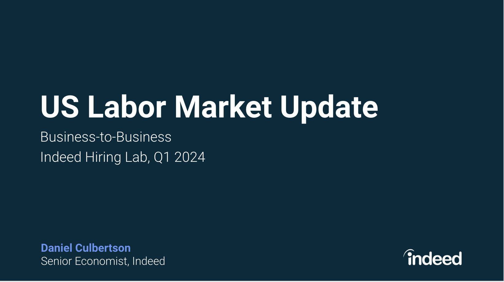 US Q1 2024 Business-to-Business Labor Market Update: The Worst May 