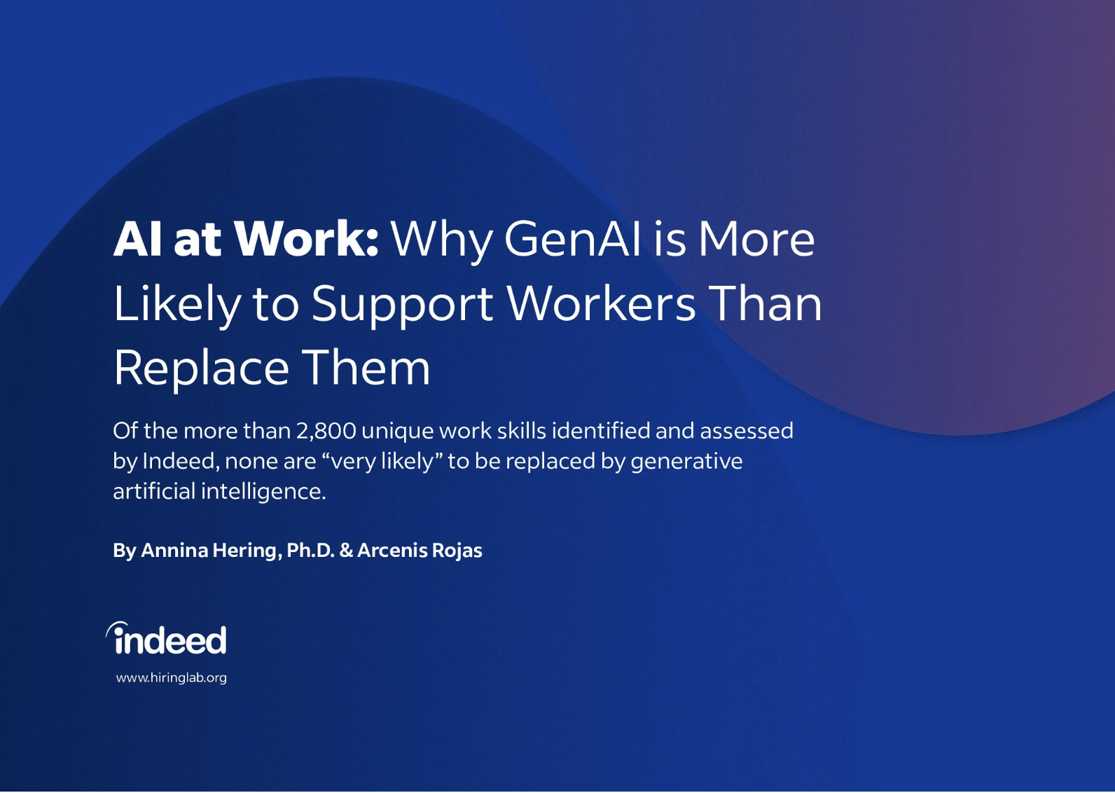 AI at Work: Why GenAI Is More Likely To Support Workers Than 